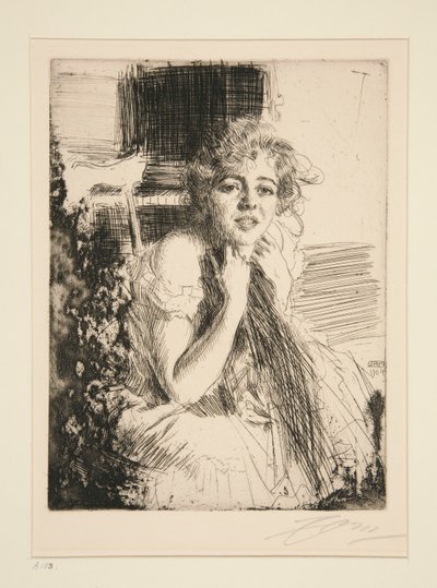 Emma Rasmussen autorstwa Anders Leonard Zorn