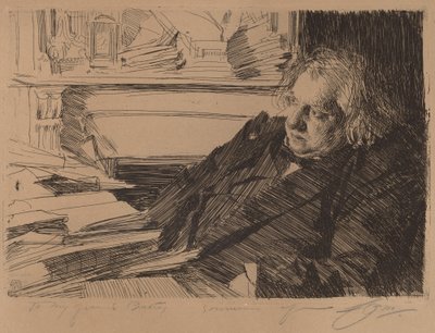 Ernest Rena autorstwa Anders Leonard Zorn