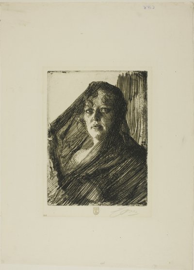 Gerda Lundequist autorstwa Anders Leonard Zorn