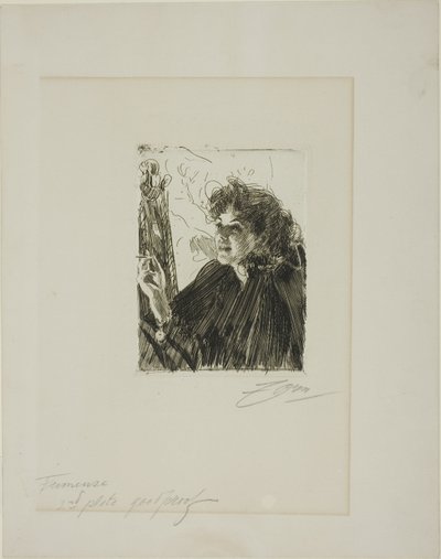 Dziewczyna z papierosem II autorstwa Anders Leonard Zorn