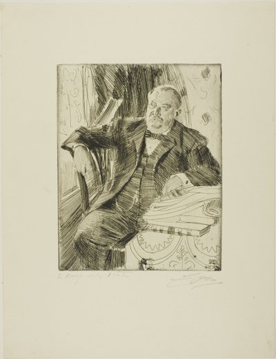 Grover Cleveland I autorstwa Anders Leonard Zorn