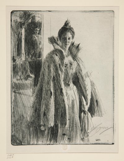 J.R.H. Księżniczka Ingeborg Szwecji II autorstwa Anders Leonard Zorn