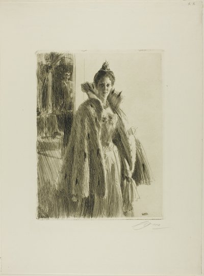 J.R.H. Księżniczka Ingeborg Szwecji II autorstwa Anders Leonard Zorn