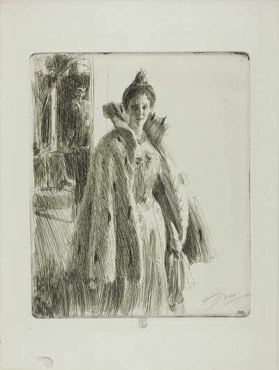 J.R.H. Księżniczka Ingeborg Szwecji II autorstwa Anders Leonard Zorn