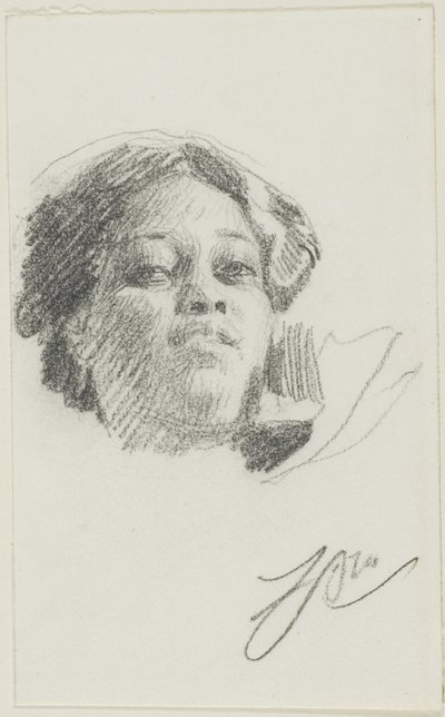 Głowa kobiety autorstwa Anders Zorn
