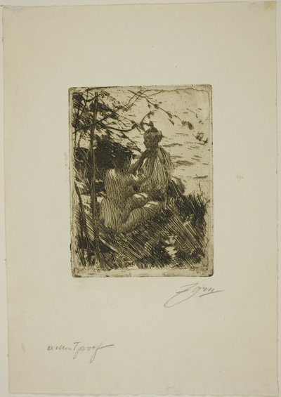 Na świeżym powietrzu autorstwa Anders Leonard Zorn