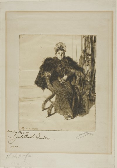 Izabela Gardner autorstwa Anders Leonard Zorn