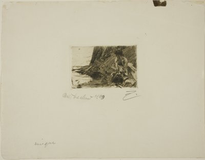 "La Petite Baigneuse" - Mały Kąpiący się autorstwa Anders Leonard Zorn