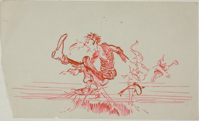 Mężczyzna zaatakowany przez kilka ryb autorstwa Anders Zorn