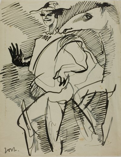 Człowiek z koniem autorstwa Anders Zorn