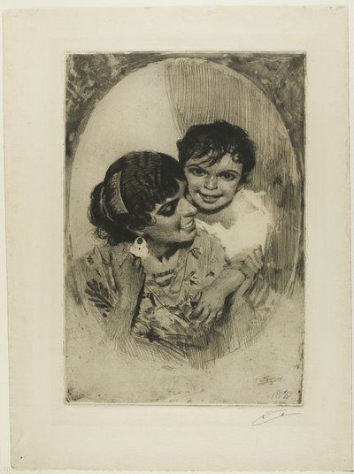 Macierzyńska rozkosz III autorstwa Anders Leonard Zorn