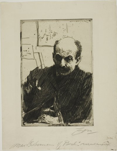 Max Lieberman autorstwa Anders Leonard Zorn