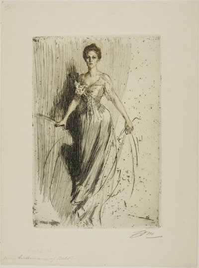 panna Lurman autorstwa Anders Leonard Zorn