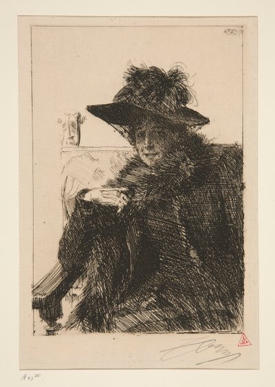 Mm. Armand Dayot autorstwa Anders Leonard Zorn