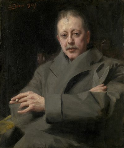 Studium portretowe mężczyzny autorstwa Anders Leonard Zorn