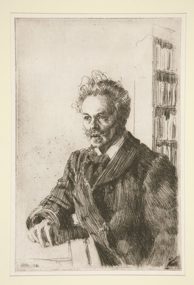 Portret Augusta Strindberga autorstwa Anders Leonard Zorn