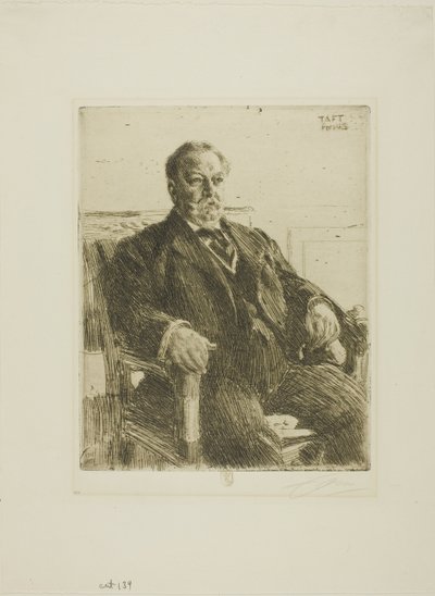 Prezydent William H. Taft autorstwa Anders Leonard Zorn