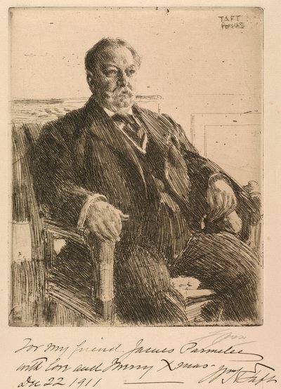 Prezydent William Howard Taft autorstwa Anders Leonard Zorn