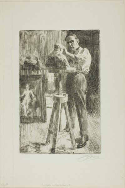 Książę Paweł Troubetzkoy I (cała długość) autorstwa Anders Leonard Zorn