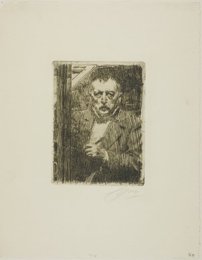Autoportret 1911 autorstwa Anders Leonard Zorn