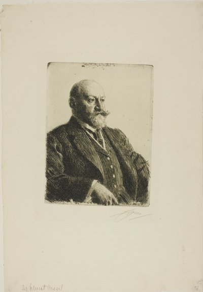 Sir Ernest Cassel autorstwa Anders Leonard Zorn