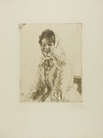 Dziewczyna ze Skery autorstwa Anders Leonard Zorn