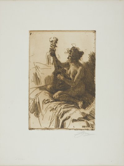 Pamiątka lub Gitara autorstwa Anders Leonard Zorn