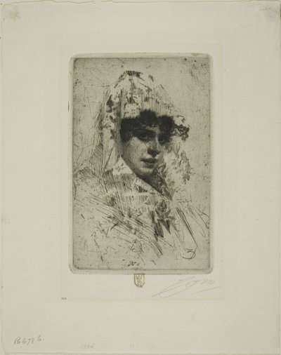 Hiszpanka autorstwa Anders Leonard Zorn
