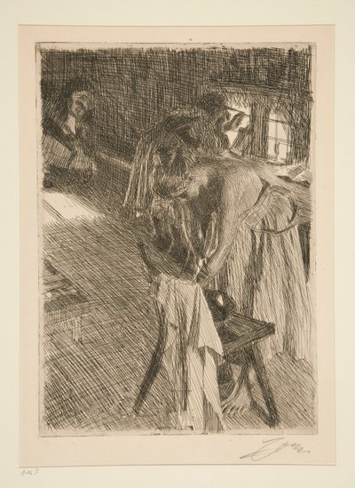 Niedzielny poranek autorstwa Anders Leonard Zorn