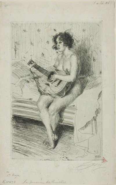 Gitarzysta autorstwa Anders Leonard Zorn