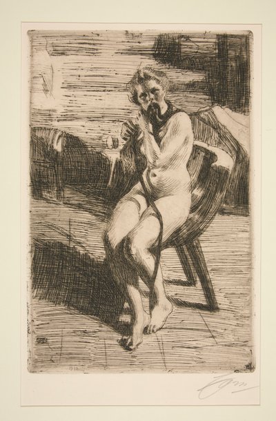 Wstążka do włosów, 1912 autorstwa Anders Leonard Zorn