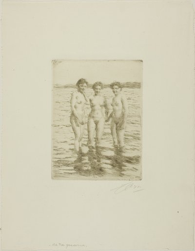 Trzy Gracje autorstwa Anders Leonard Zorn
