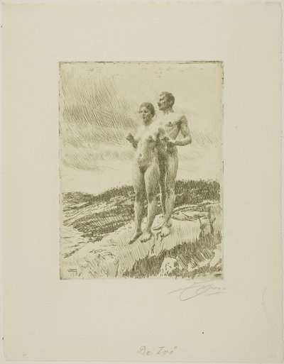Dwójka autorstwa Anders Leonard Zorn
