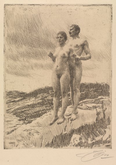 Dwójka autorstwa Anders Leonard Zorn