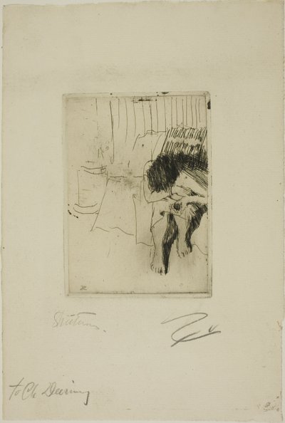 Zmęczona Modelka autorstwa Anders Leonard Zorn