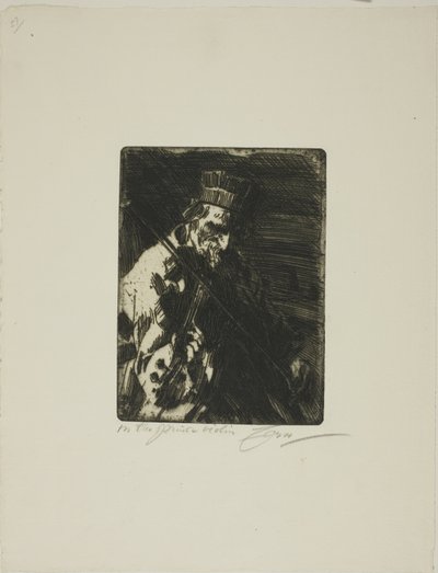 Wioski skrzypek autorstwa Anders Leonard Zorn