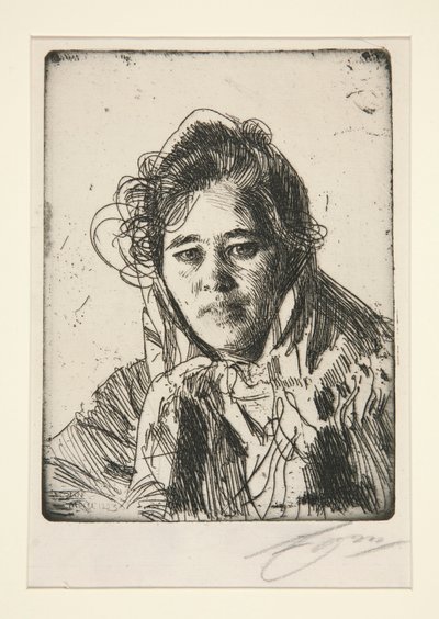 Młoda dziewczyna z Mory (Krakberg autorstwa Anders Leonard Zorn