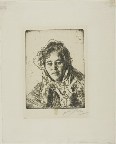 Młoda dziewczyna z Mory (Anna Kråkberg) autorstwa Anders Zorn