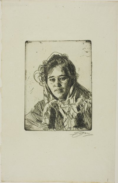 Młoda dziewczyna z Mory (Anna Kråkberg) autorstwa Anders Zorn