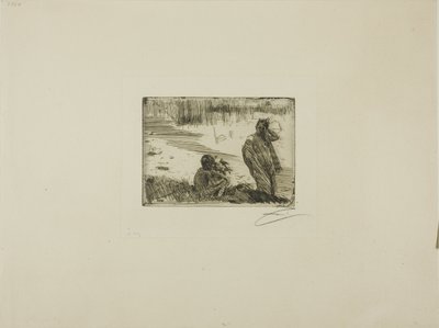 Kąpiący się młodzi ludzie autorstwa Anders Leonard Zorn