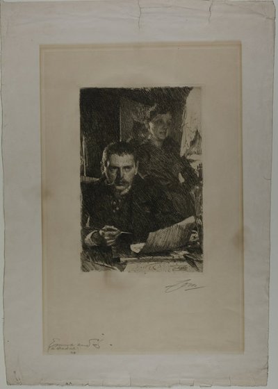Zorn i jego żona autorstwa Anders Leonard Zorn