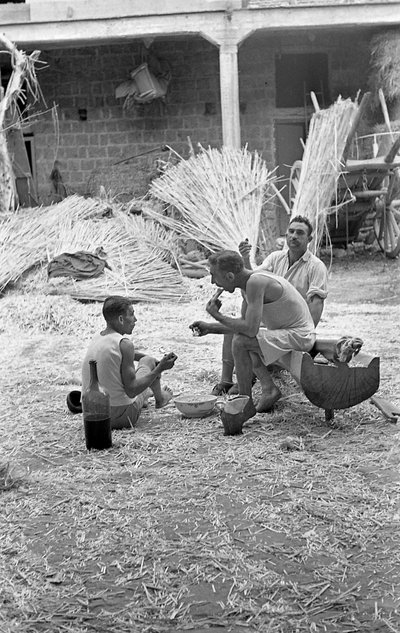 PRZETWARZANIE KONOPI, ŚNIADANIE W PRACY autorstwa Ando Gilardi