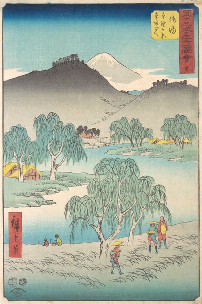 Olej, 1855. , 1855. autorstwa Ando Hiroshige