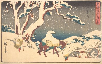 Gyosho Tokaido: Czy to dobrze? 1842. , komar. 1842. autorstwa Ando Hiroshige