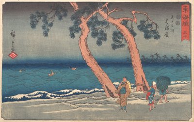 Hamamatsu Station, ca. 1842., ca. 1842. autorstwa Ando Hiroshige