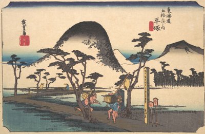 Hiratsuka, Nawate, czy? 1834. , komar. 1834. autorstwa Ando Hiroshige