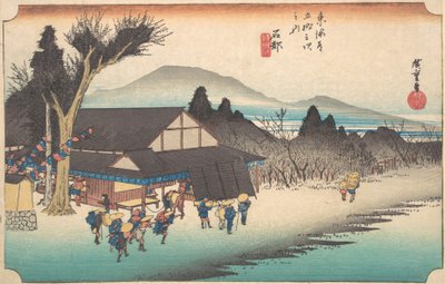 Ishibe, Megawari, co? 1834. , komar. 1834. autorstwa Ando Hiroshige