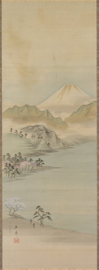 Jezioro Suwa, XIX wiek. autorstwa Ando Hiroshige