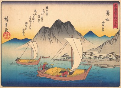 Maisaka z serii Pięćdziesiąt trzy stacje drogi Tokaido, początek XX wieku. autorstwa Ando Hiroshige