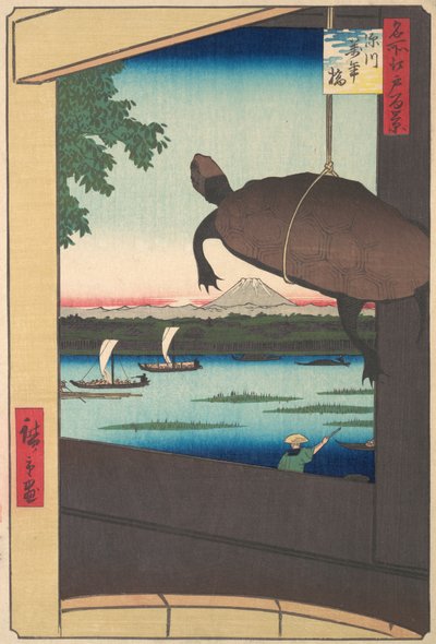 10 000 jenów B, Fukagawa, 1858. , 1858. autorstwa Ando Hiroshige